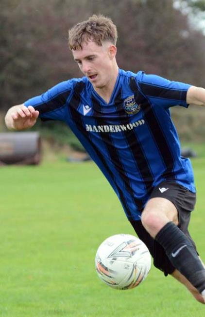 Cameron Brunton - grabbed five goals for Hakin against Bridge Cameron Brunton - grabbed five goals for Hakin against Bridge